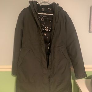 North Face down gray jacket